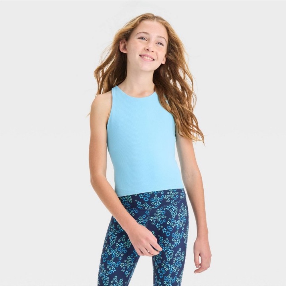 All in Motion Girls Cropped Tank Top - Size XL